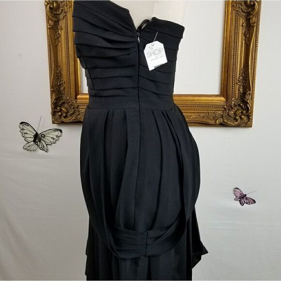 Rachel Rachel Roy black pleated coctail dress - Picture 6 of 8